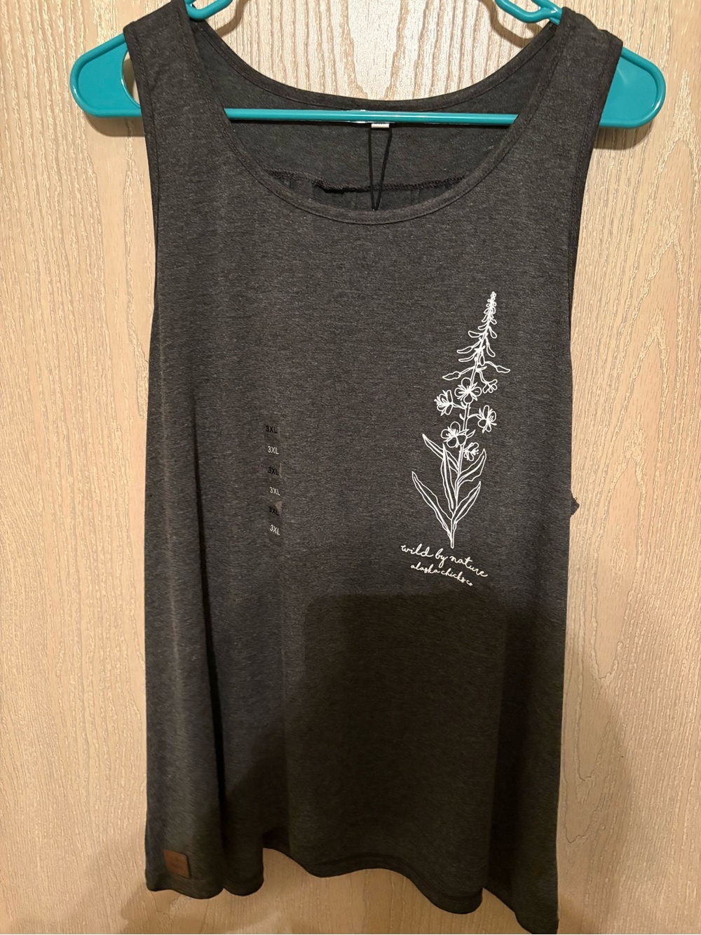 Charcoal Floral Graphic Women’s Tank Top